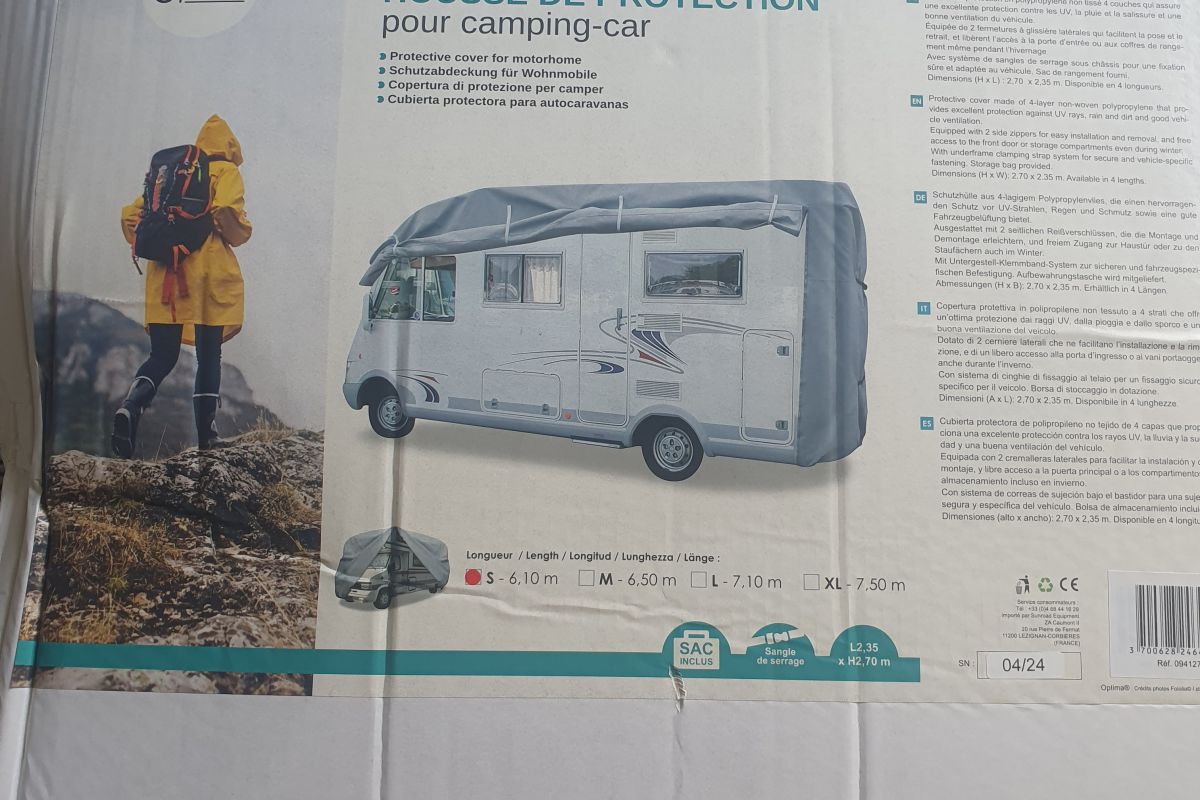 Photo 2 Housse de protection extérieure intégrale pour hivernage camping-car