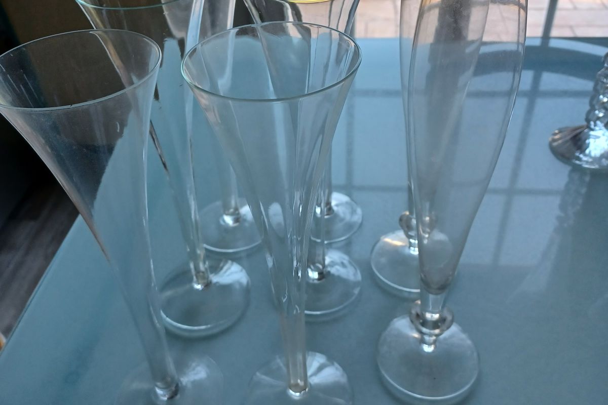 Lot de 6 verres à champagne et +