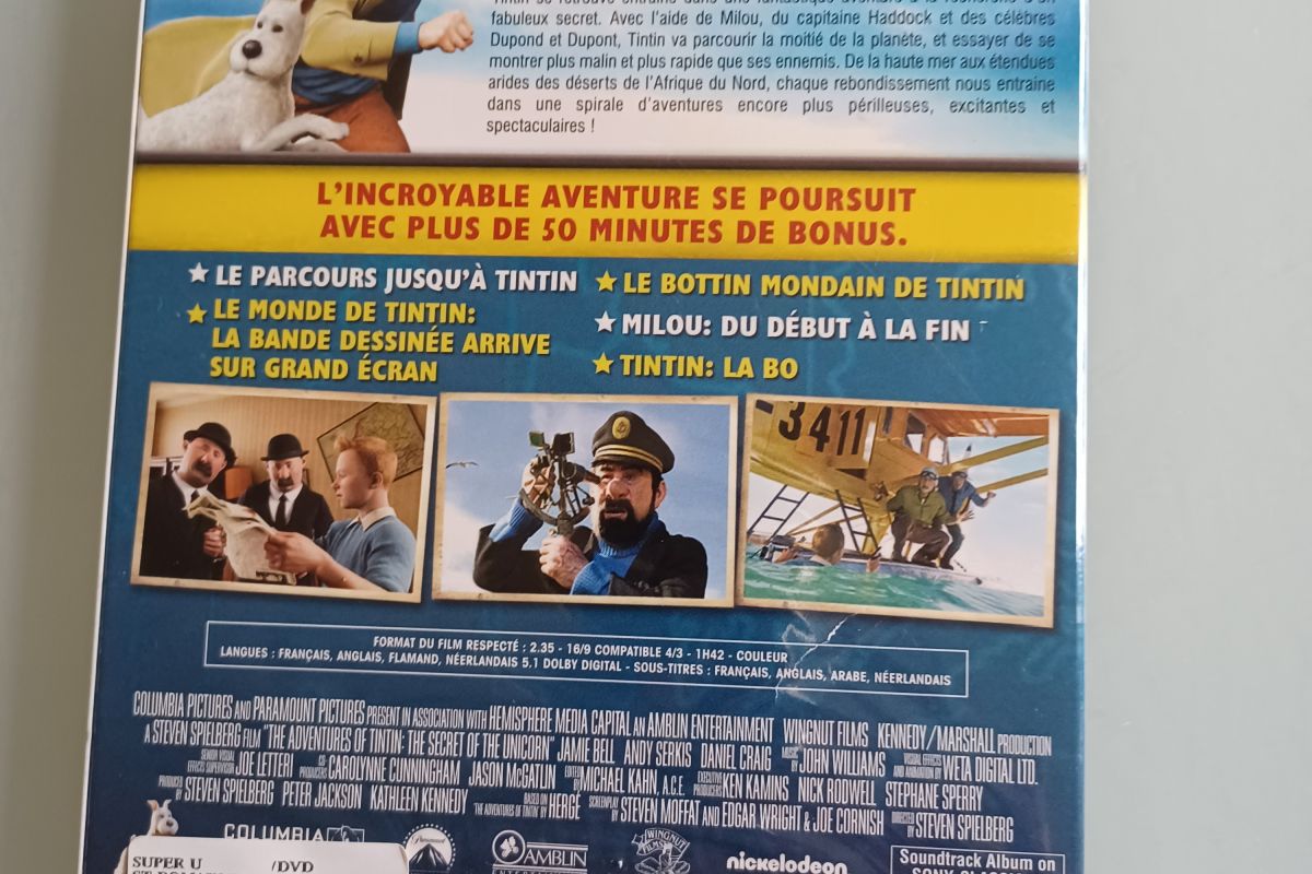 Photo 3 DVD Neuf : Les Aventures de Tintin