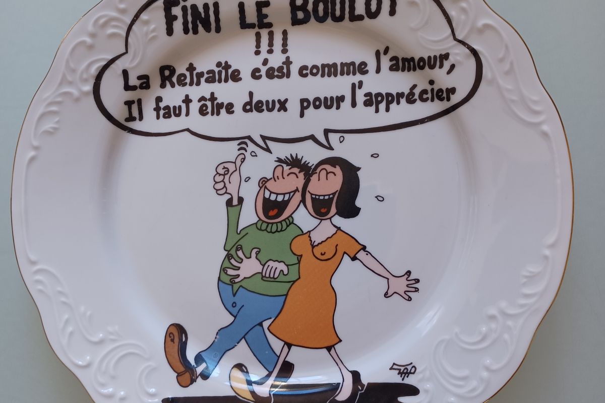 Assiette humoristique