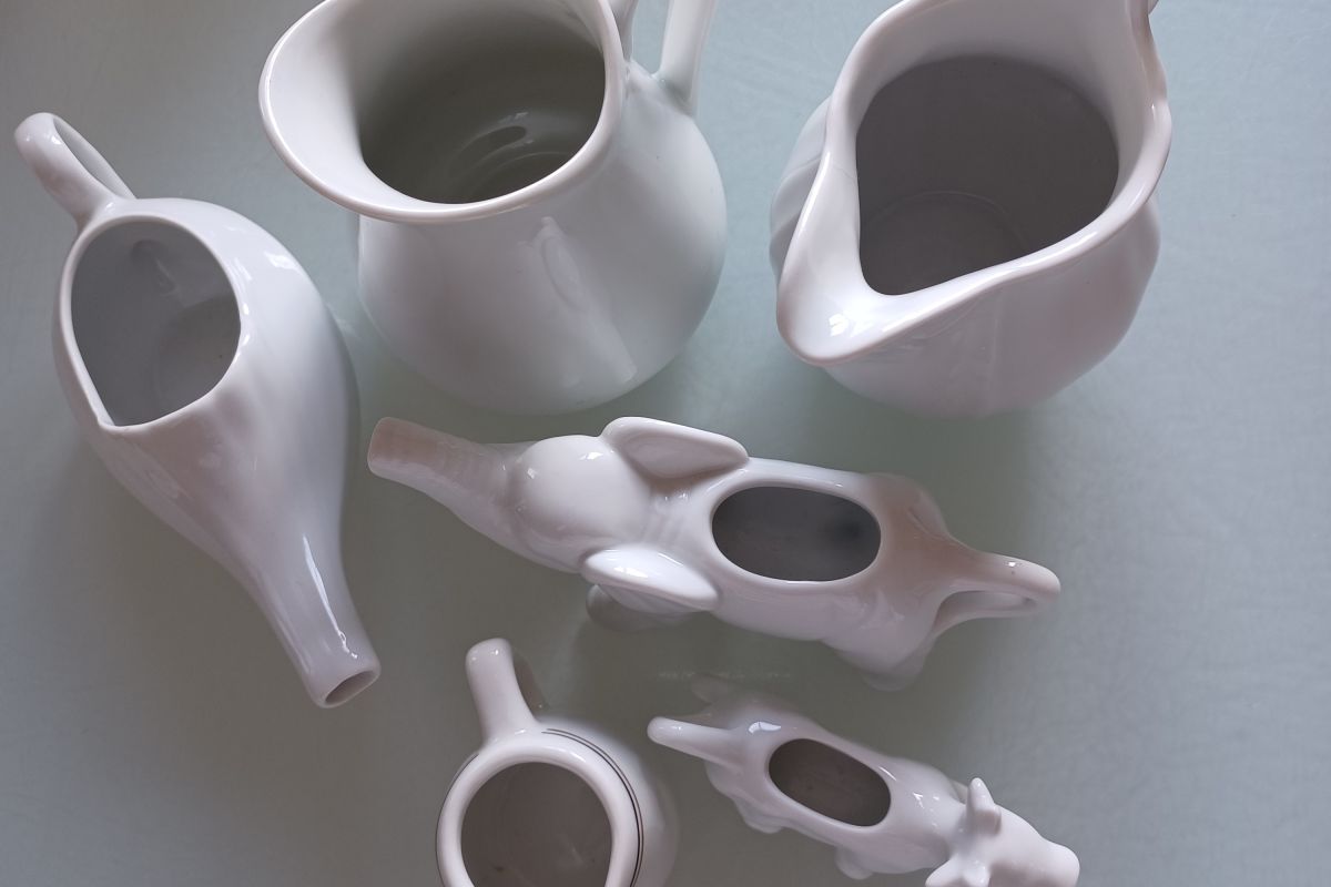 Lot de Pichets blancs en Porcelaine