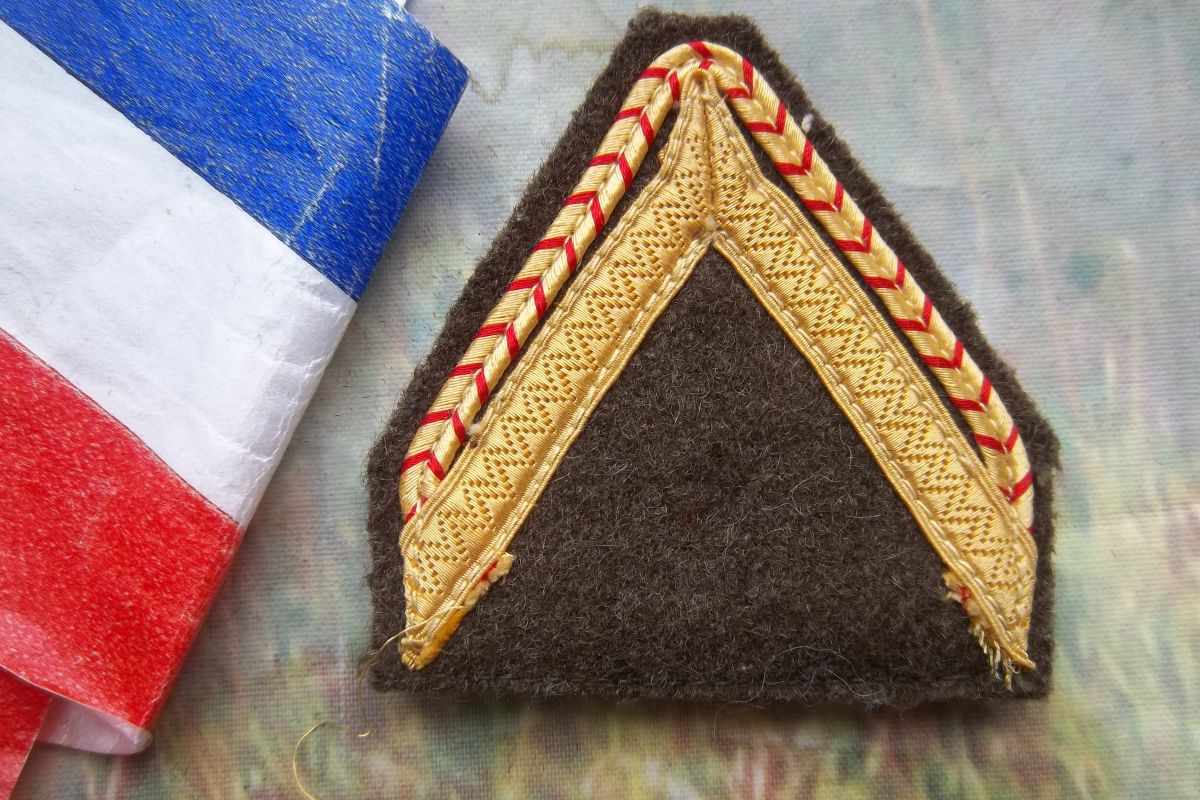 galon 1ère classe liseré grade militaire insigne collection 