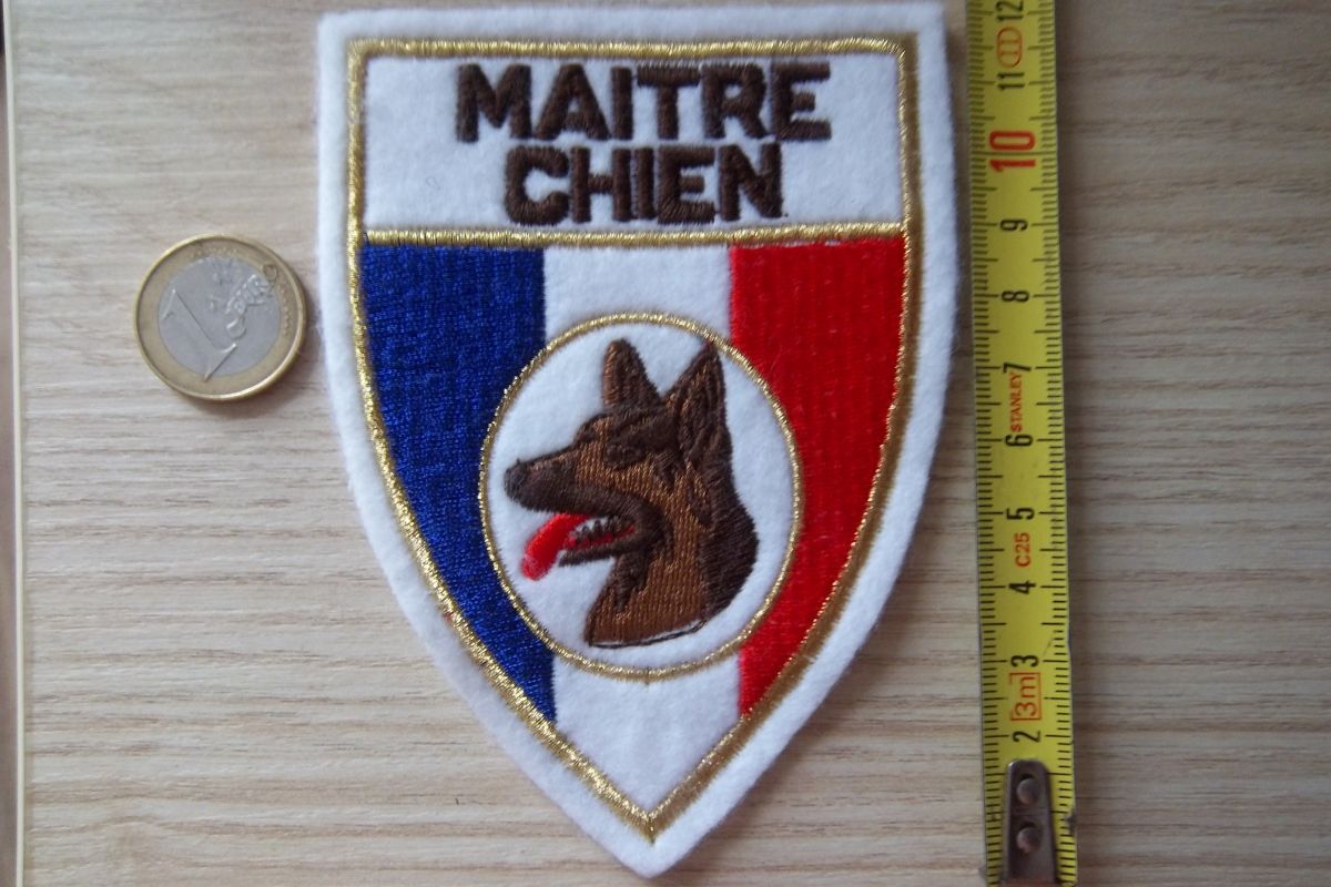 Ecusson maître chien insigne collection vintage 