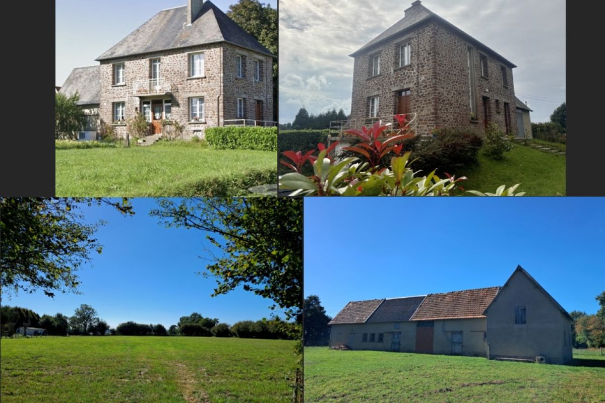 Maison + dépendance fort potentiel + champ
