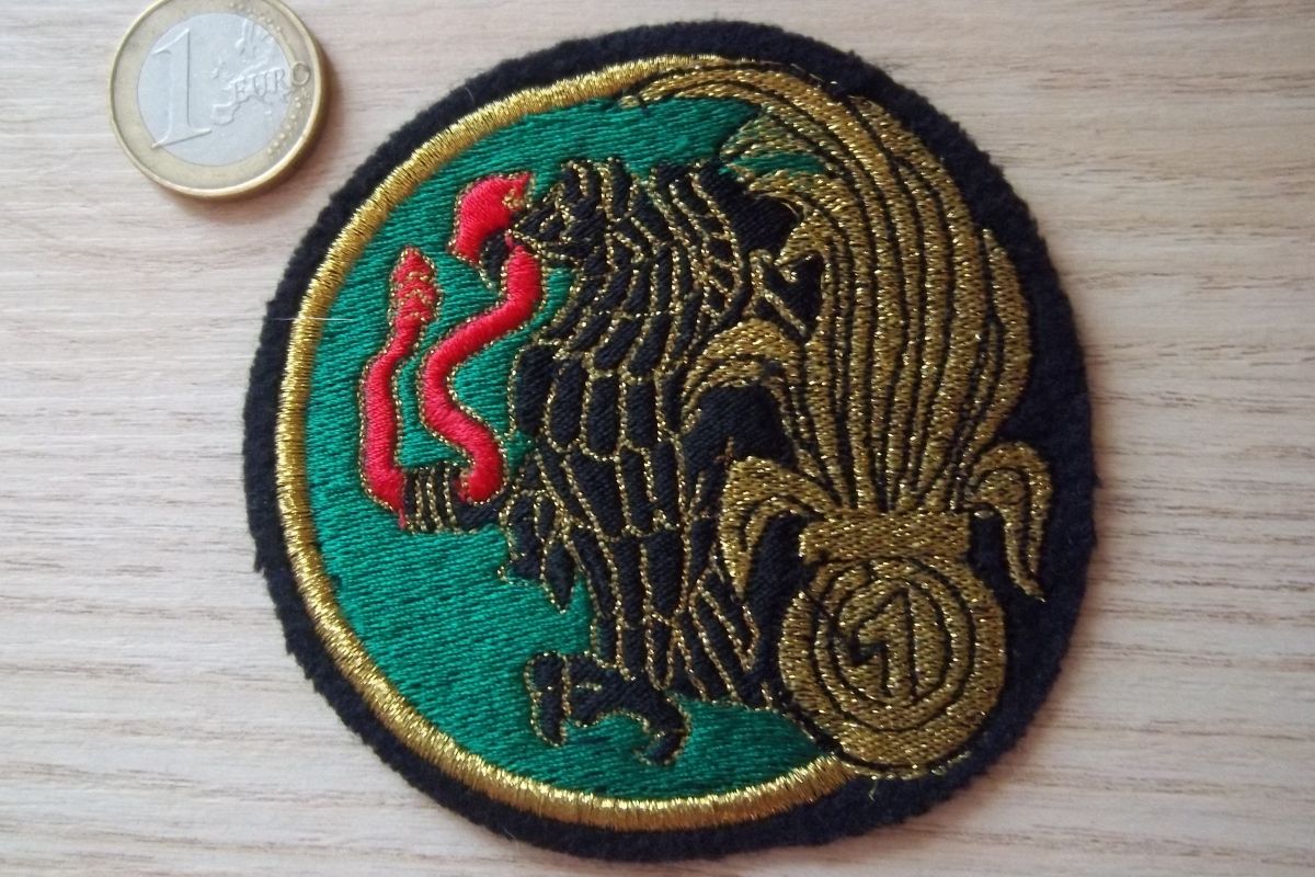 légion écusson Compagnie Commandement Services 1 RE insigne