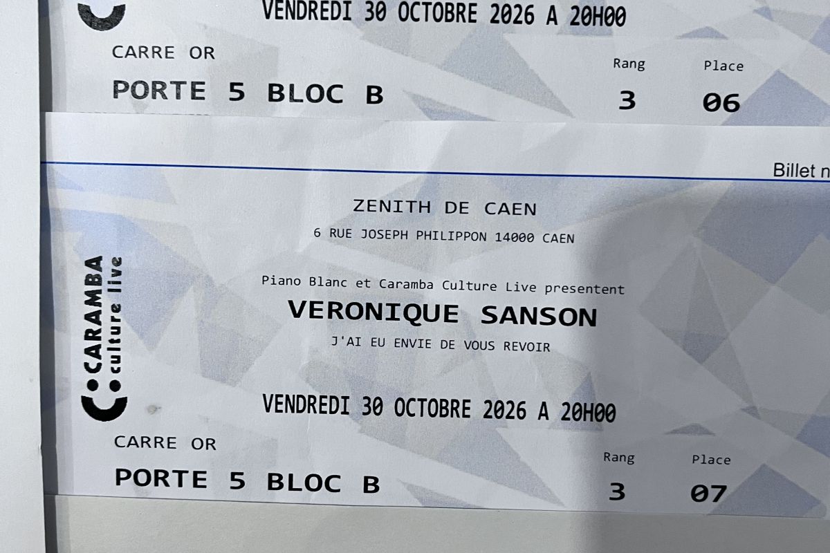 Vends 2 billets Véronique Sanson