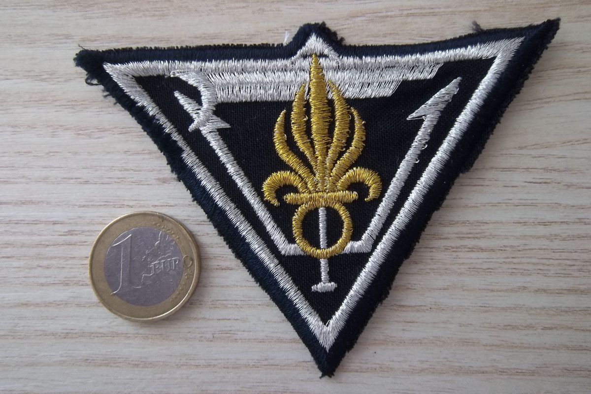 écusson légion 3éme compagnie 2° rgt. étranger parachutiste militaire