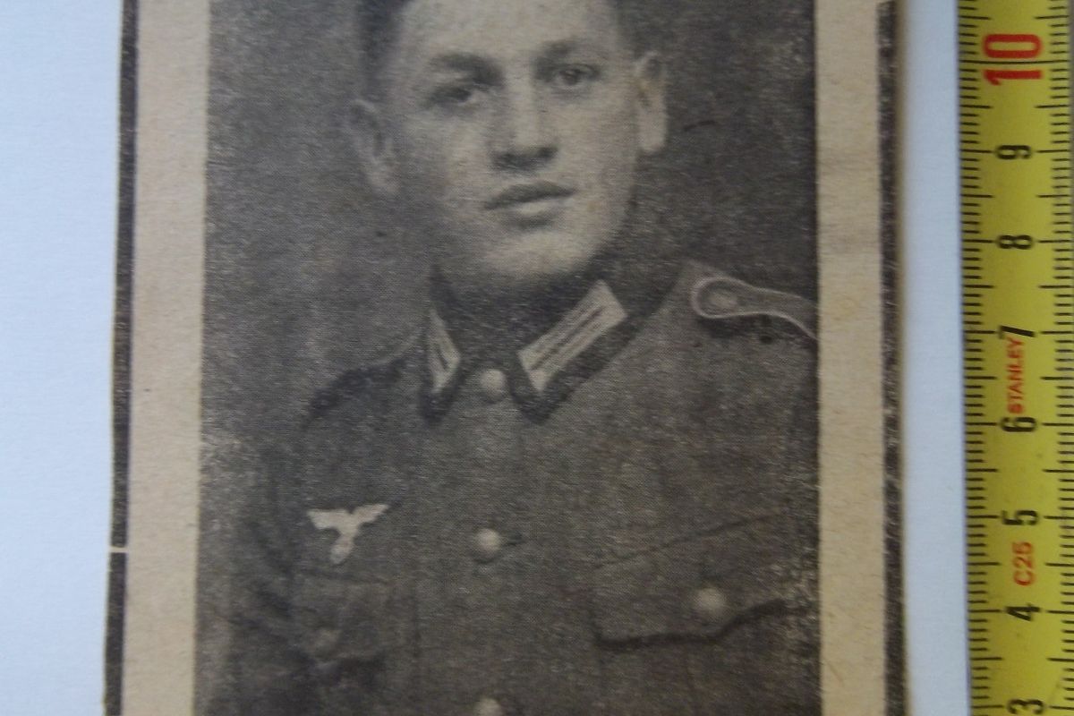 coupure journal décès grenadier Allemand 1943 document militaire 