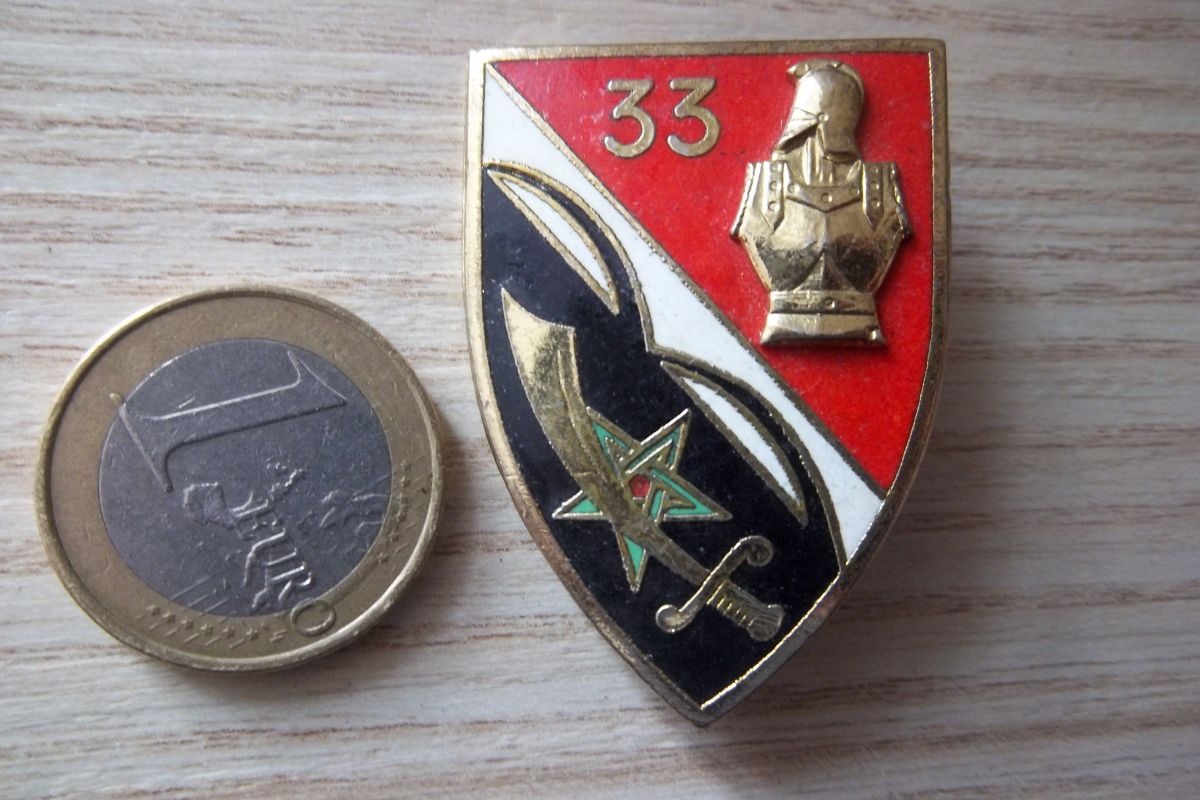 insigne 33e régiment génie 1965-1978 (drago) collection militaire