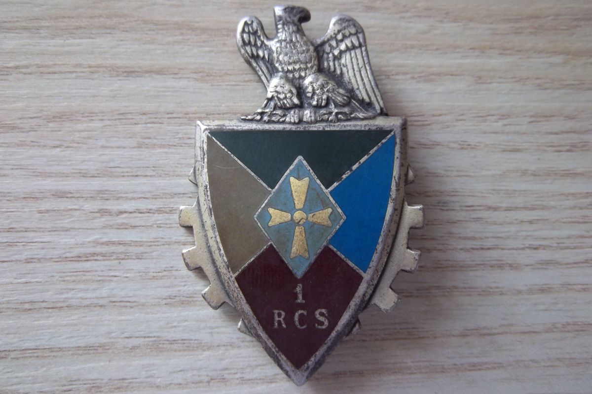 insigne 1er régiment commandement soutien Trèves RFA dissous en 1992
