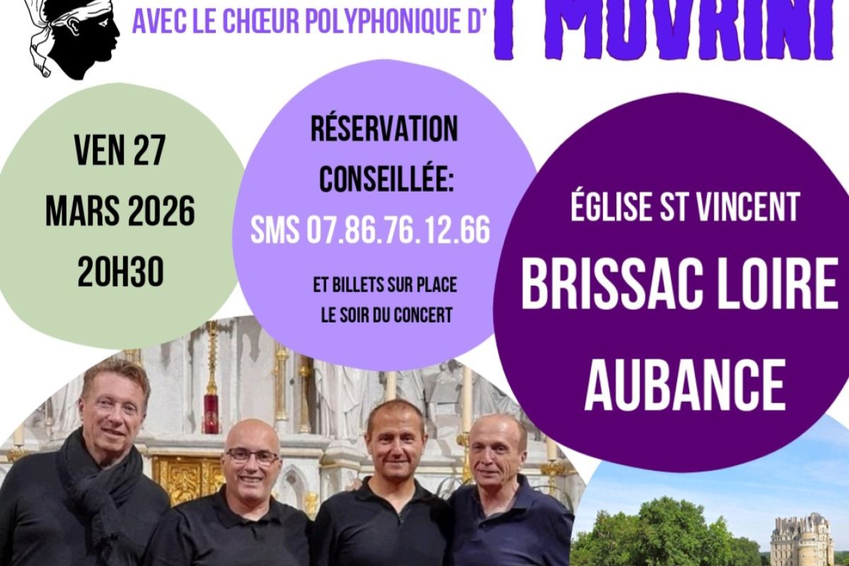 Photo 2 Veillée-concert de polyphonies corses, un évènement rare en Anjou !