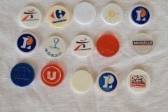 20 jetons en plastique