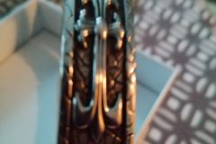 Bracelet tressé en cuir avec décor