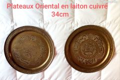 Plateaux Oriental laiton cuivré