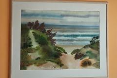 Peinture de collection aquarelle, 1999, 94 x 74 cm