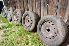 Roues montées + enjoliveurs 