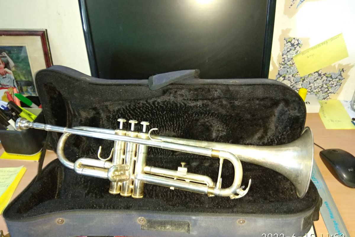 Trompette d'harmonie SI B argenté  - 13462_0.jpg