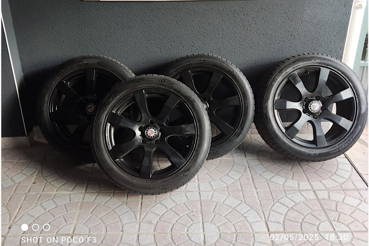 4 jantes alu PLATIN P55  7.5X17 noir avec pneus hiver. - 166384_2aead6cb40daf26559efcc63d3aae0fe.jpg