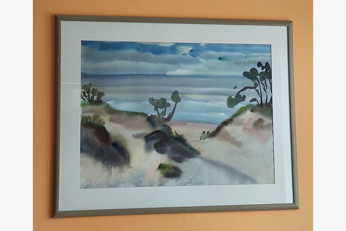 Photo 1 Aquarelle peinture de la collection, 2000, 94x74cm