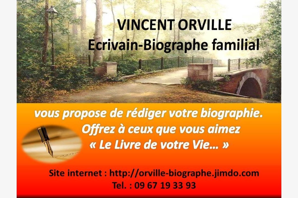 Photo 1 Ecrivain/biographe