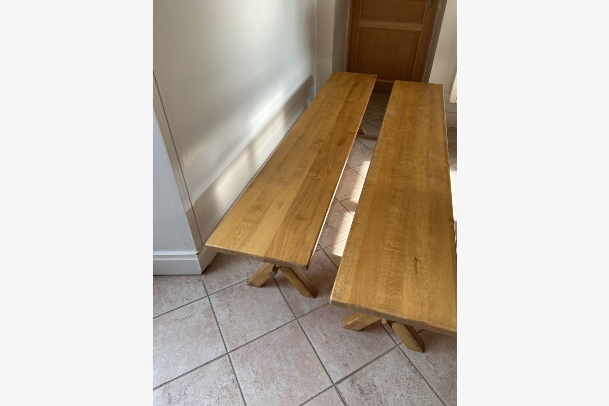 Photo 1 Bancs chêne massif