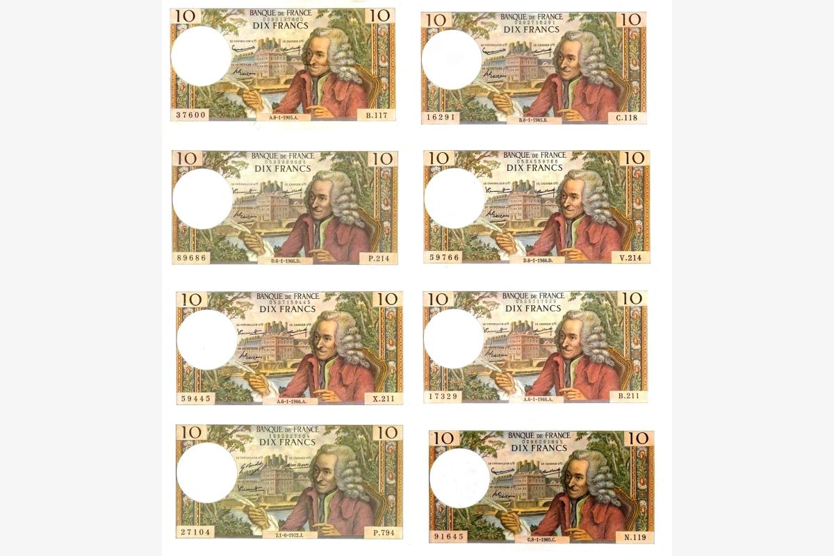 Photo 1 Lot de 14 billets voltaire neufs