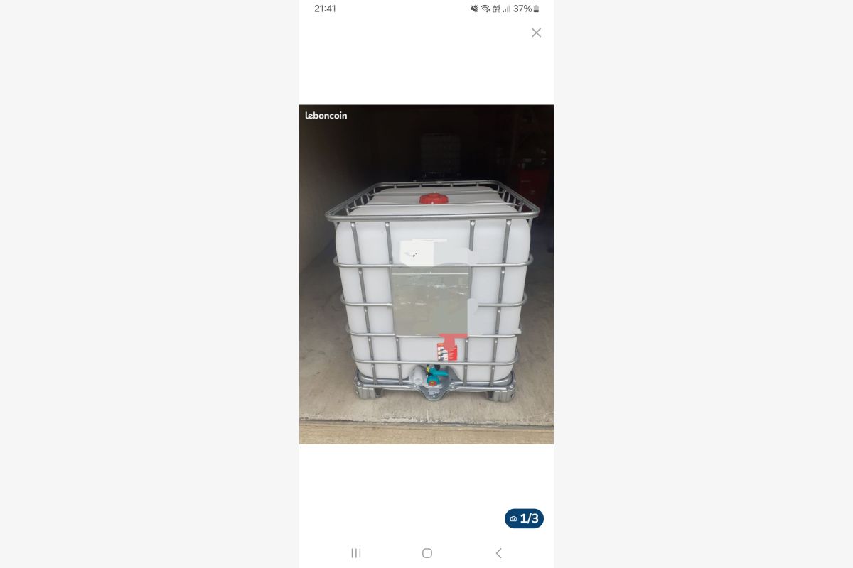 Photo 1 Cuve à eau alimentaire 