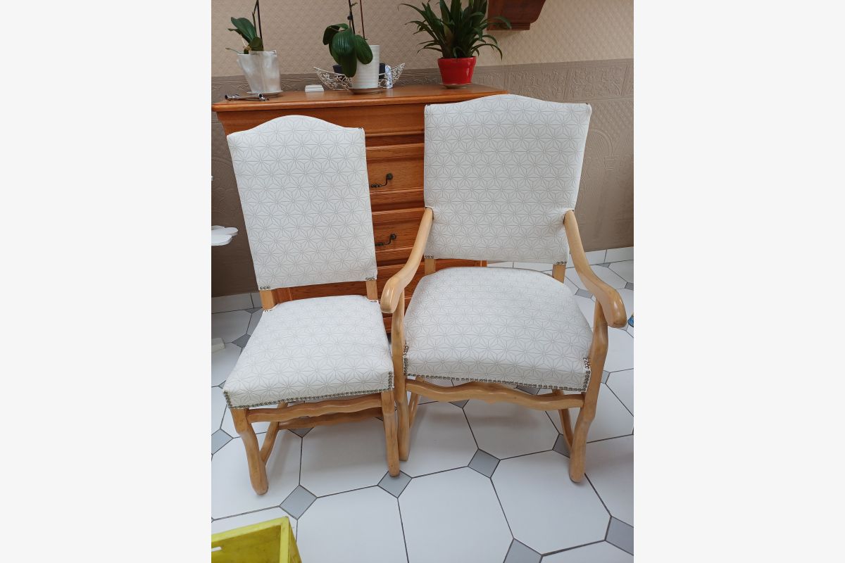 Photo 1 6 chaises 1 fauteuil 