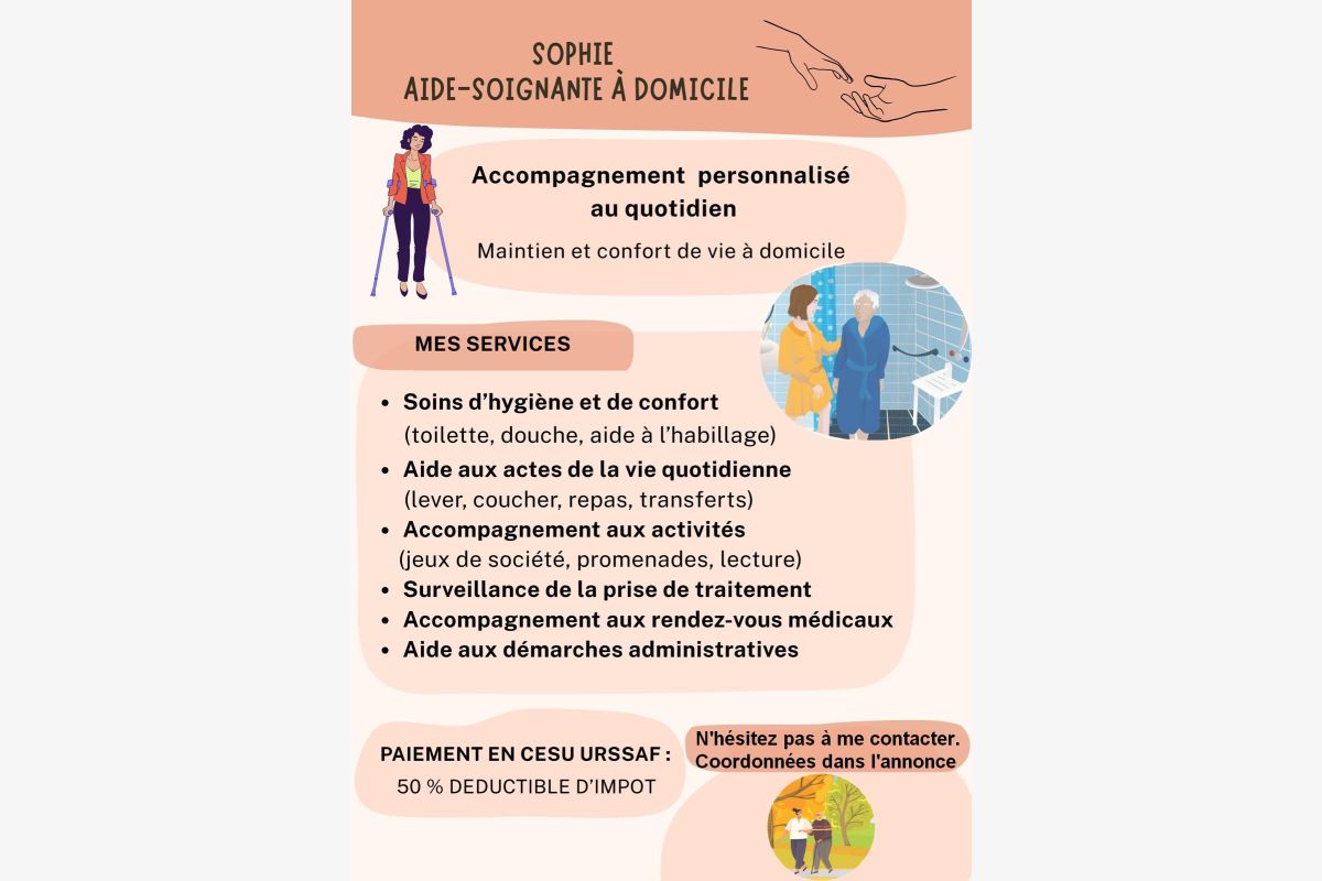 Photo 1 Aide-soignante à domicile