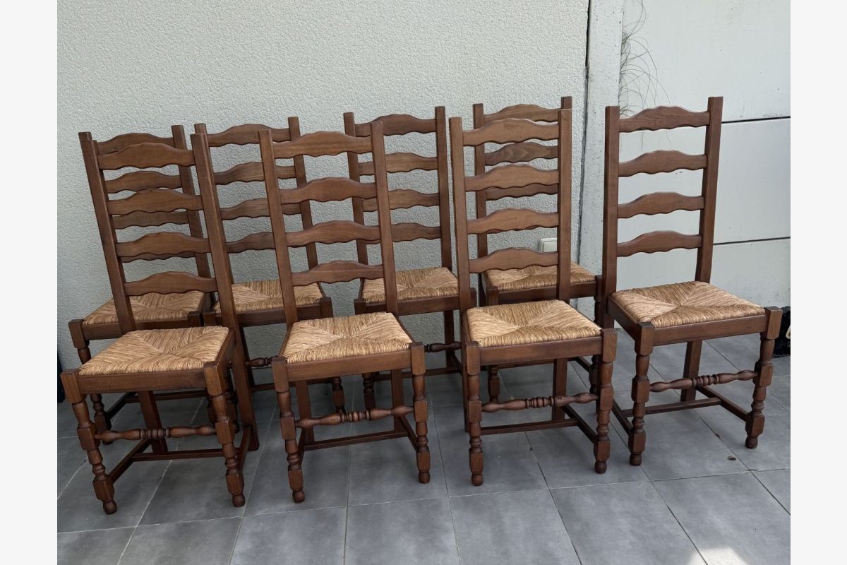 Photo 1 Lot de 8 chaises