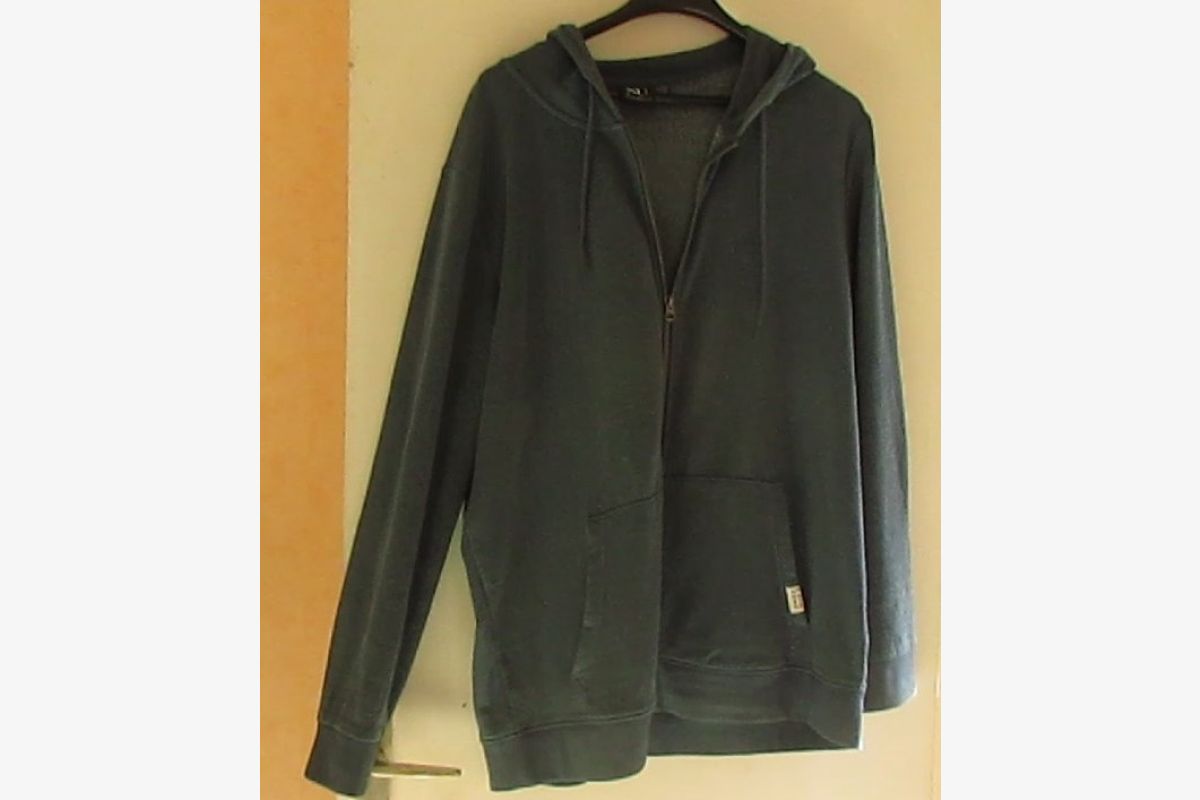 Photo 1 Veste gilet  à capuche bleu marine