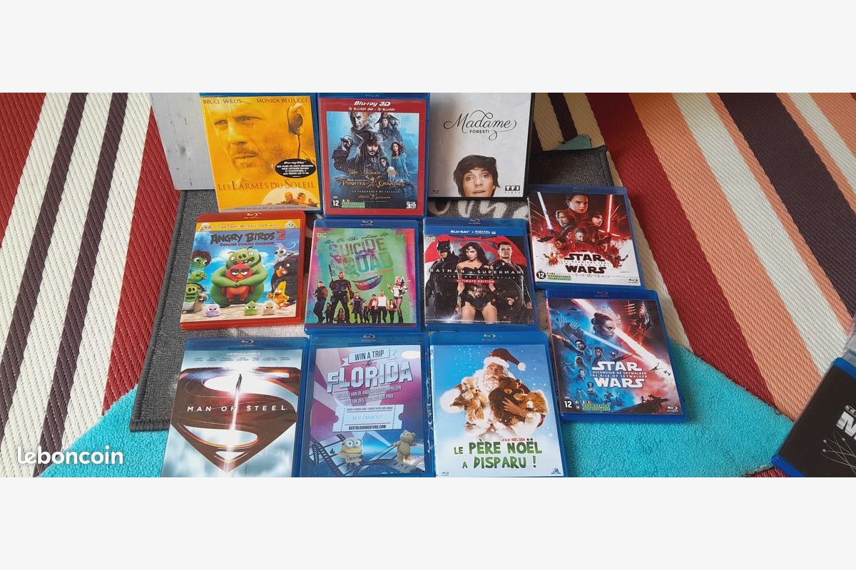 Photo 1 Lot 11 DVD Blu-ray / état neuf