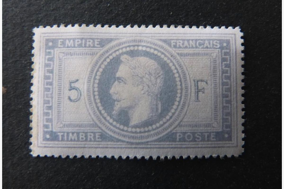 Photo 1 Timbres n° 33 5 f  violet gris neuf  (* )