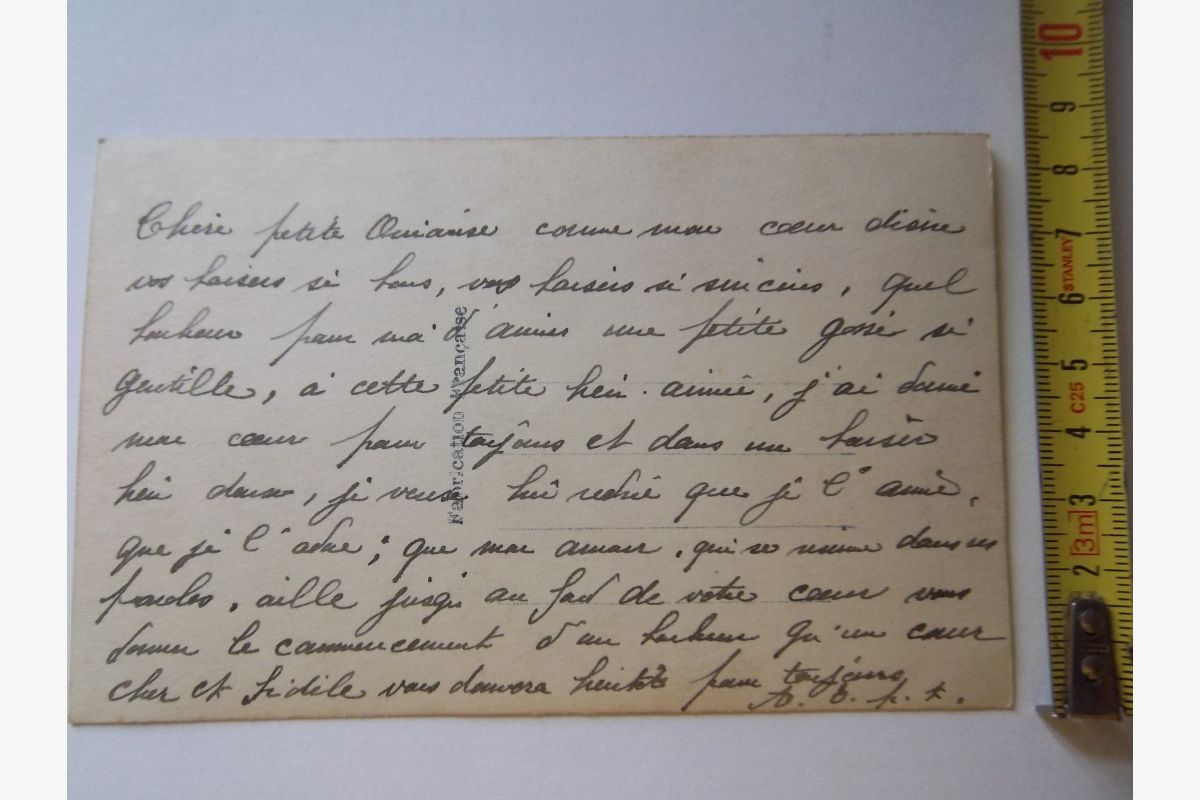 Carte postale ancienne romantique "Le Baiser" collection militaire - 30260845_c2df97af68587455cb77f408d887948b.jpg