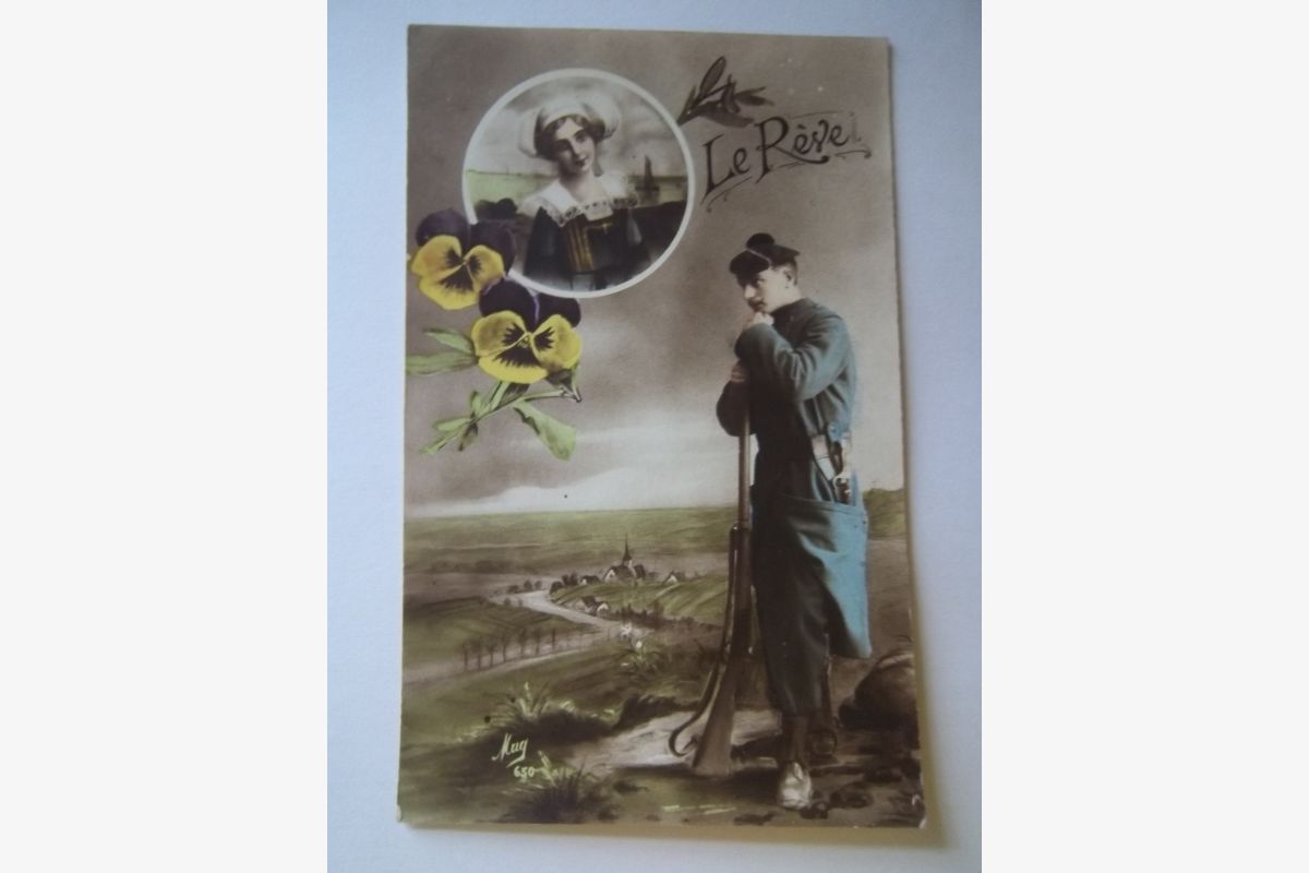 Photo 1 Dinard 1916 carte militaire collection vintage document